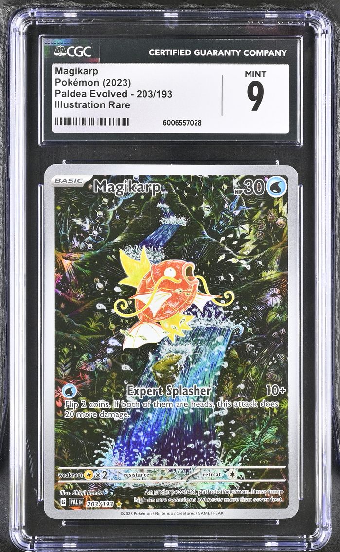 2023 #203 Paldea Evolved - PAL EN - English Magikarp Illustration Rare Holo CGC 9 Pokemon