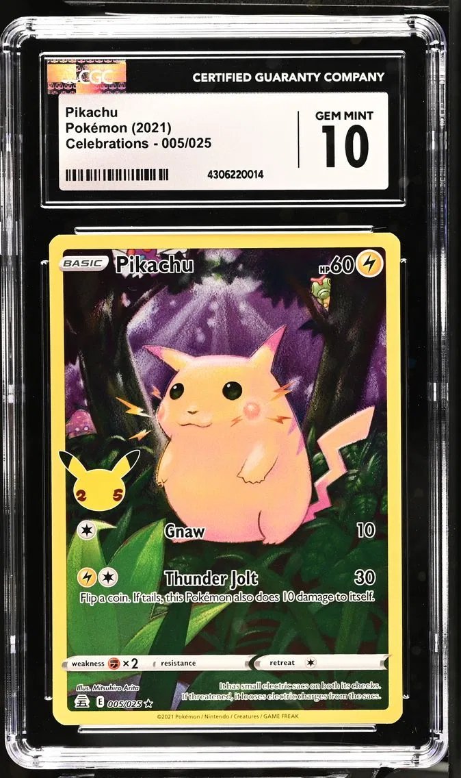 2021 #005 Pikachu CGC 10 Celebrations - English