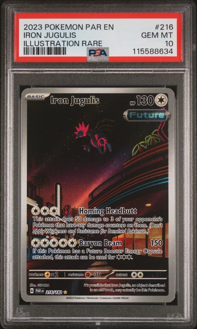 2023 #216 Iron Jugulis PSA 10 Par EN-Paradox Rift Pokemon