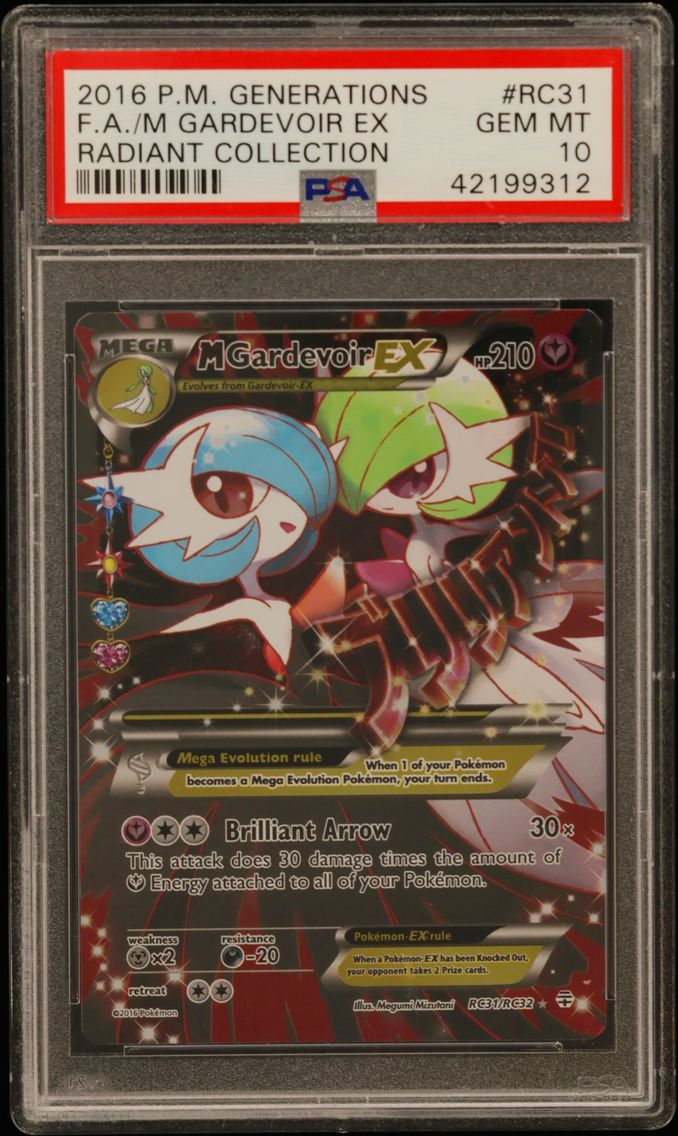 2016 #RC31 Full Art/M Gardevoir EX PSA 10 XY Generations Radiant Collection