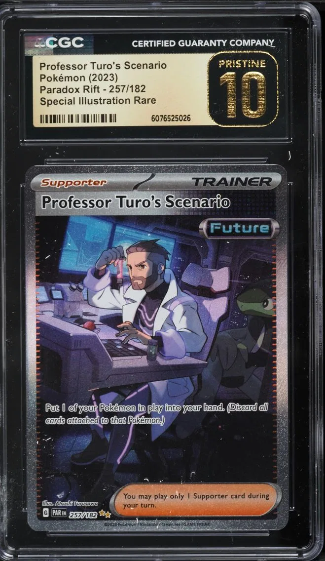 2023 #257 Professor Turo's Scenario CGC 10 Pristine Par EN-Paradox Rift Pokemon