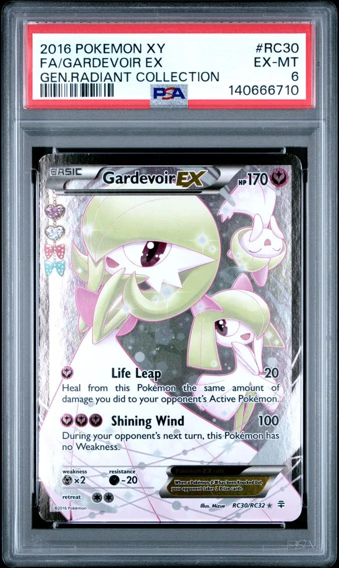 2016 #RC30 Full Art/Gardevoir EX PSA 6 XY Generations Radiant Collection Pokemon