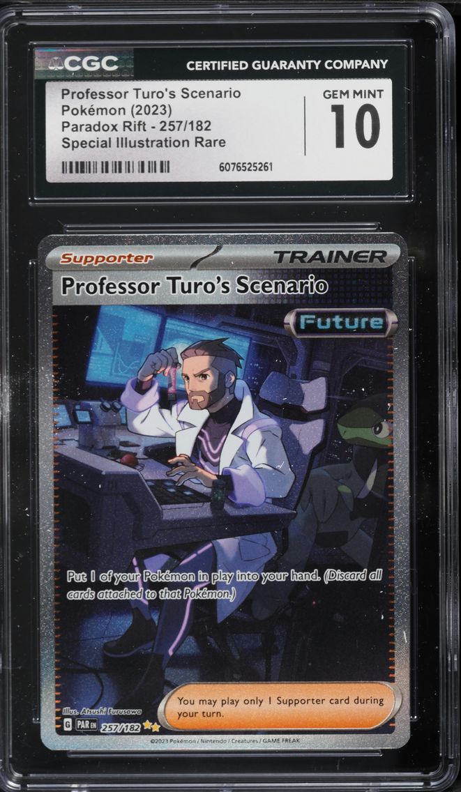 2023 #257 Professor Turo's Scenario CGC 10 Par EN-Paradox Rift Pokemon