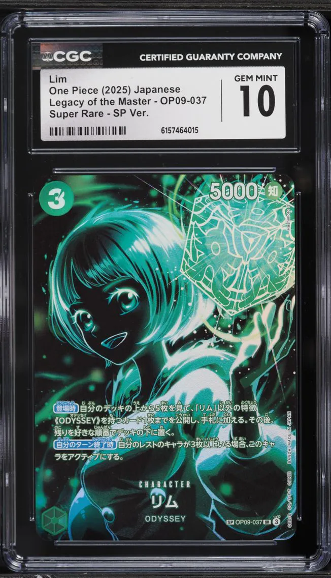 2025 #OP09-037 SR SP Lim CGC 10 PRISTINE Legacy Of The Master One Piece