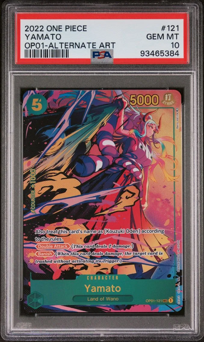 2022 #121 Yamato PSA 10 One Piece OP01-Romance Dawn Pokemon