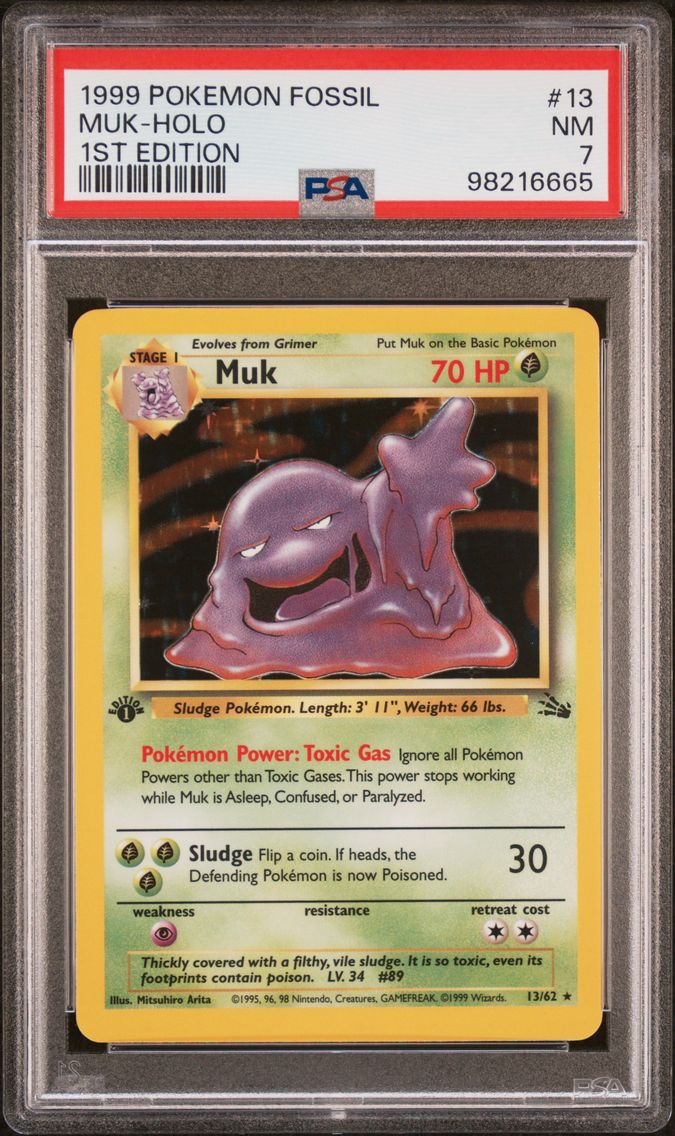 1999 #13 Muk-Holo 1st Edition PSA 7 Fossil