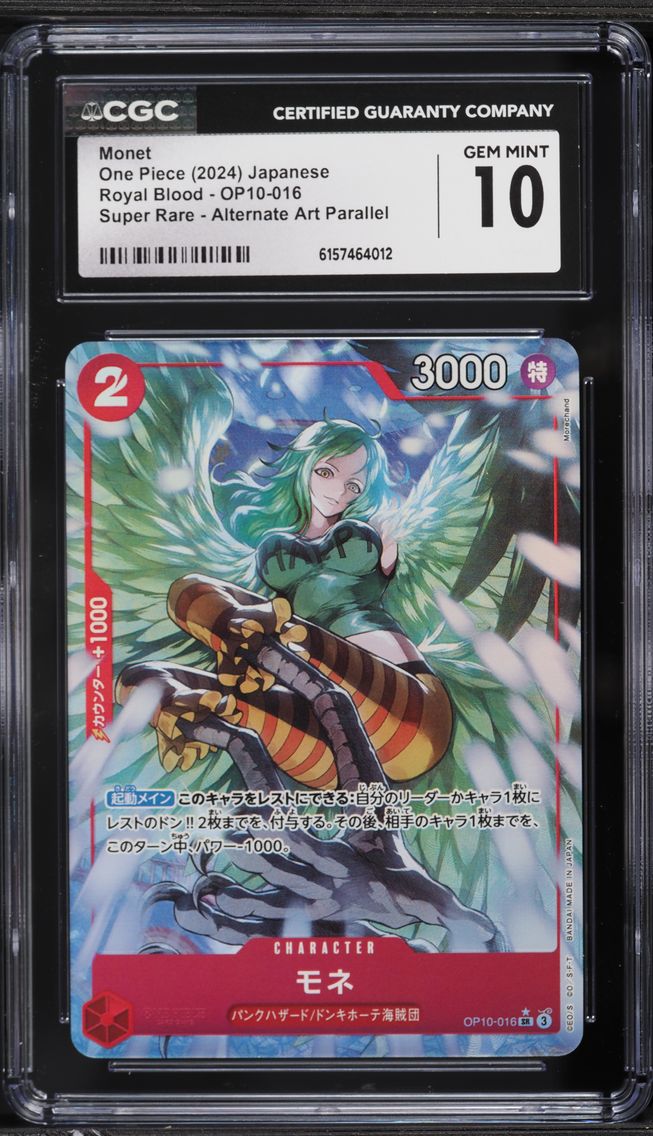 2024 #OP10-016 Alt Art Monet CGC 10 PRISTINE Royal Blood One Piece