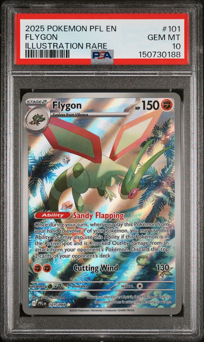 2025 #101 Flygon PSA 10 Pfl EN-Phantasmal Flames