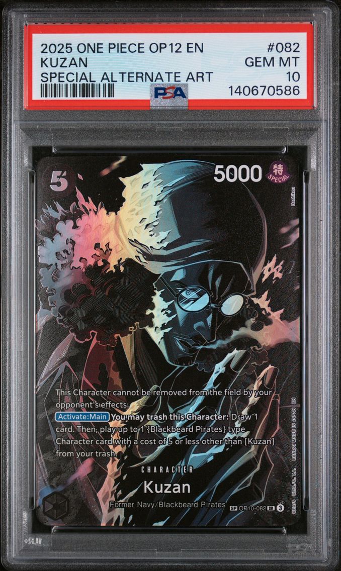 2025 #082 Kuzan PSA 10 One Piece OP12-Legacy of the Master