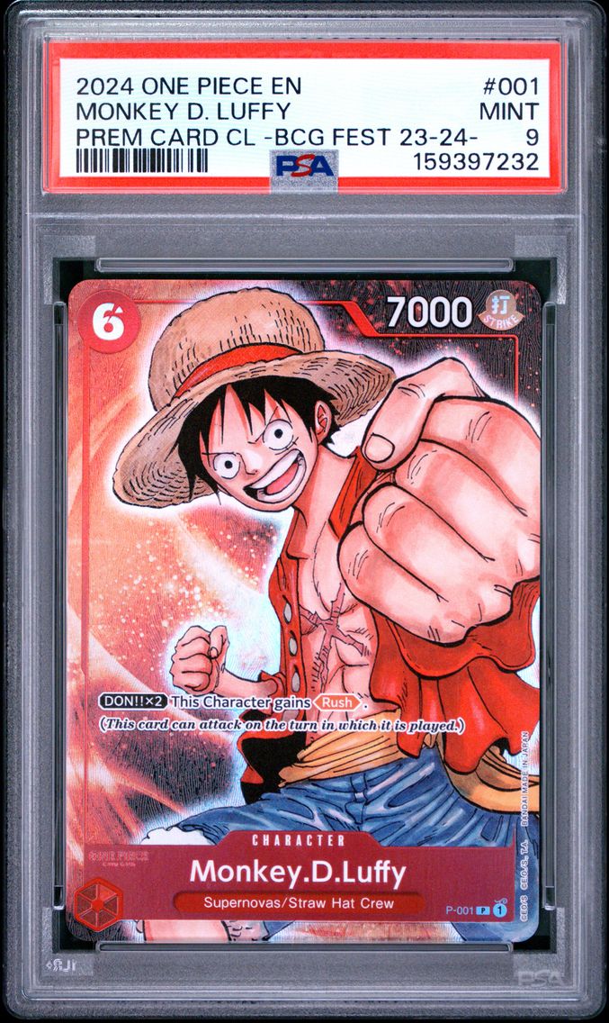 2024 #001 Monkey D. Luffy PSA 9 One Piece Premium Card Collection -Bandai Card Games Fest 23-24 Edition-
