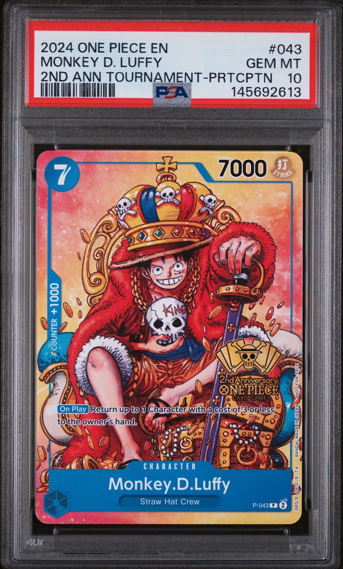 2024 #043 Monkey D. Luffy PSA 10 One Piece Promos