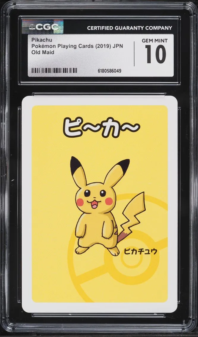 2019 Pokemon Japanese Playing Cards Old Maid Pikachu CGC 10 GEM MINT