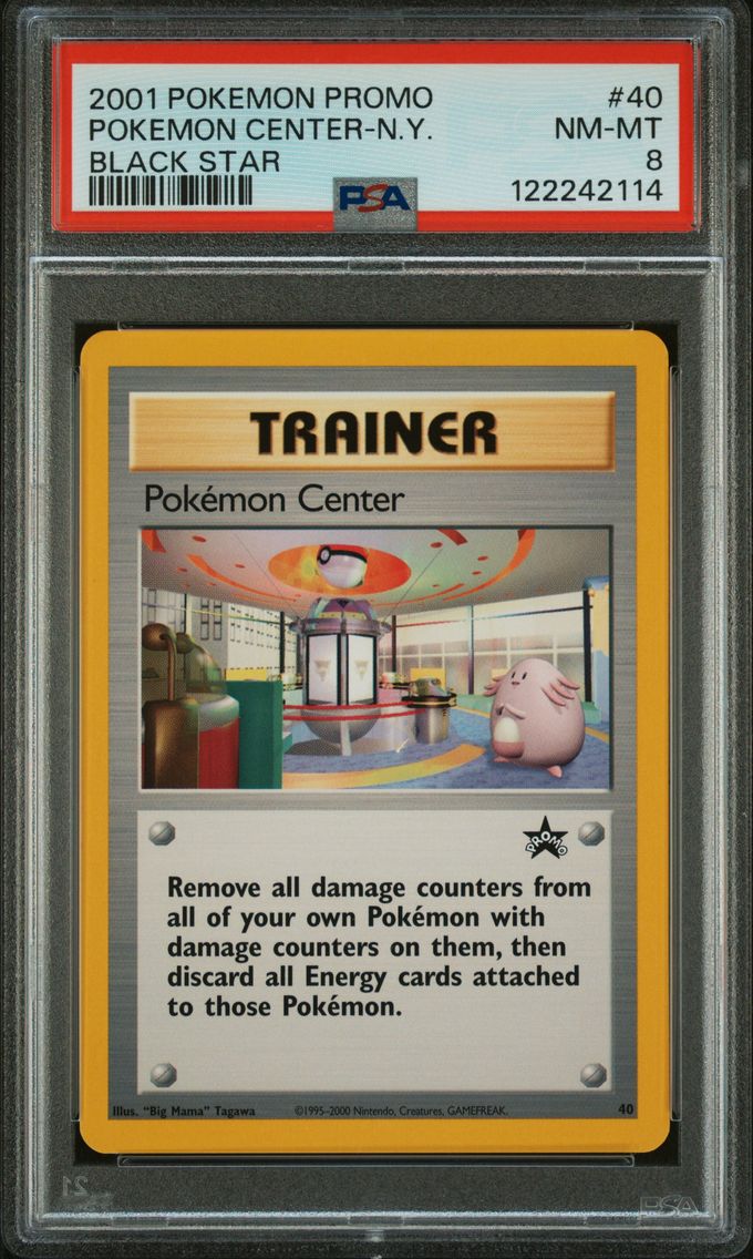 2001 #40 Pokemon Center-N.Y. PSA 8 Promo Black Star Pokemon