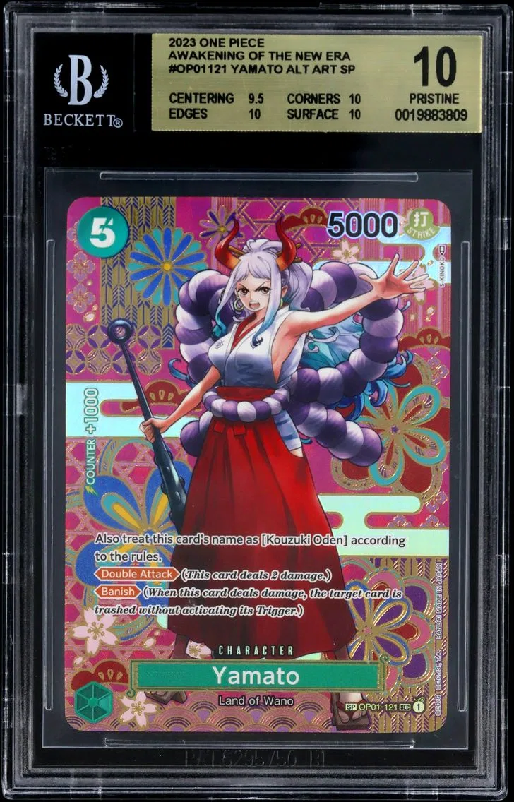 2023 #OP01121 Yamato ALT ART SP BGS 10 One Piece Card Game Awakening of the New Era