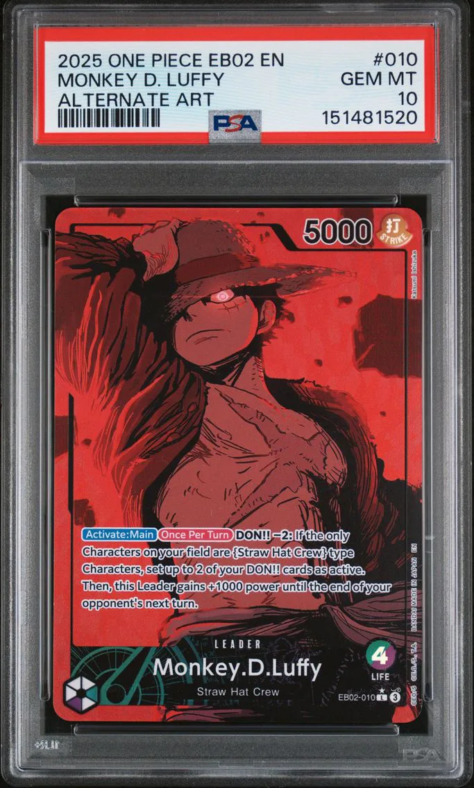 2025 #010 Monkey D. Luffy PSA 10