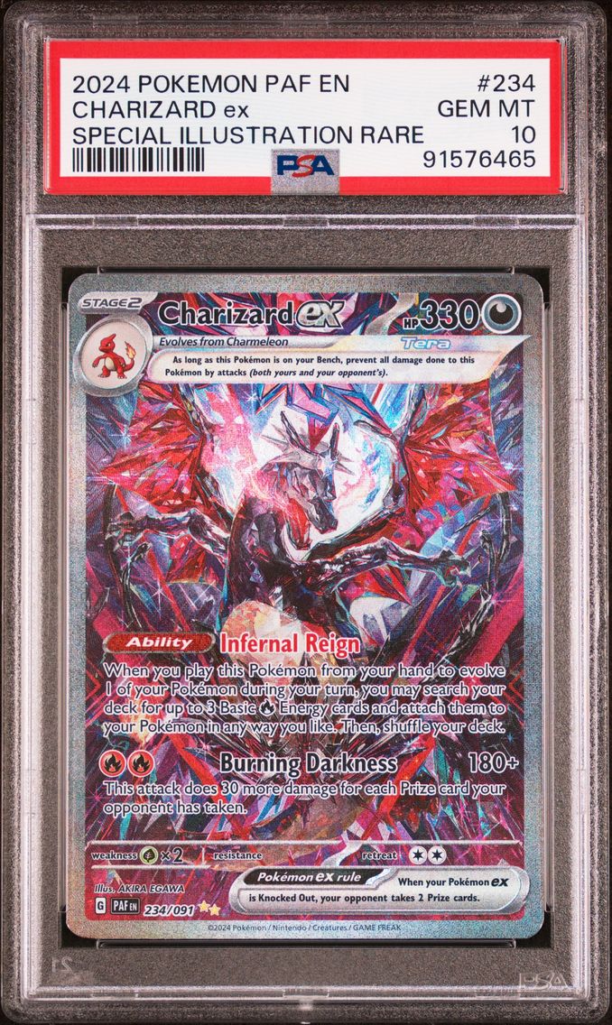 2024 #234 Charizard EX PSA 10 Paf EN-Paldean Fates
