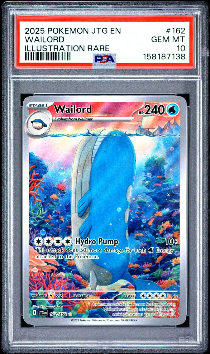 2025 #162 Wailord PSA 10 Jtg EN-Journey Together