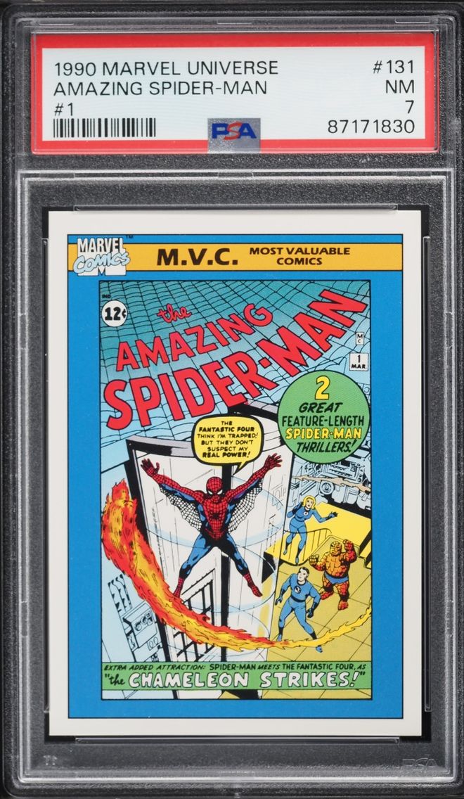1990 #1 Impel Marvel Universe Amazing Spider-Man 31 NRMT PSA 7