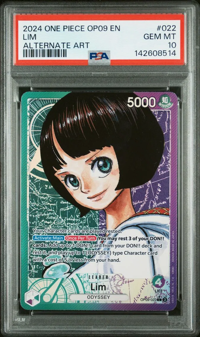 2024 #022 Lim PSA 10 One Piece OP09-Emperors in the New World