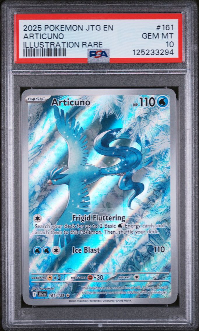 2025 #161 Articuno PSA 10 Jtg EN-Journey Together Pokemon