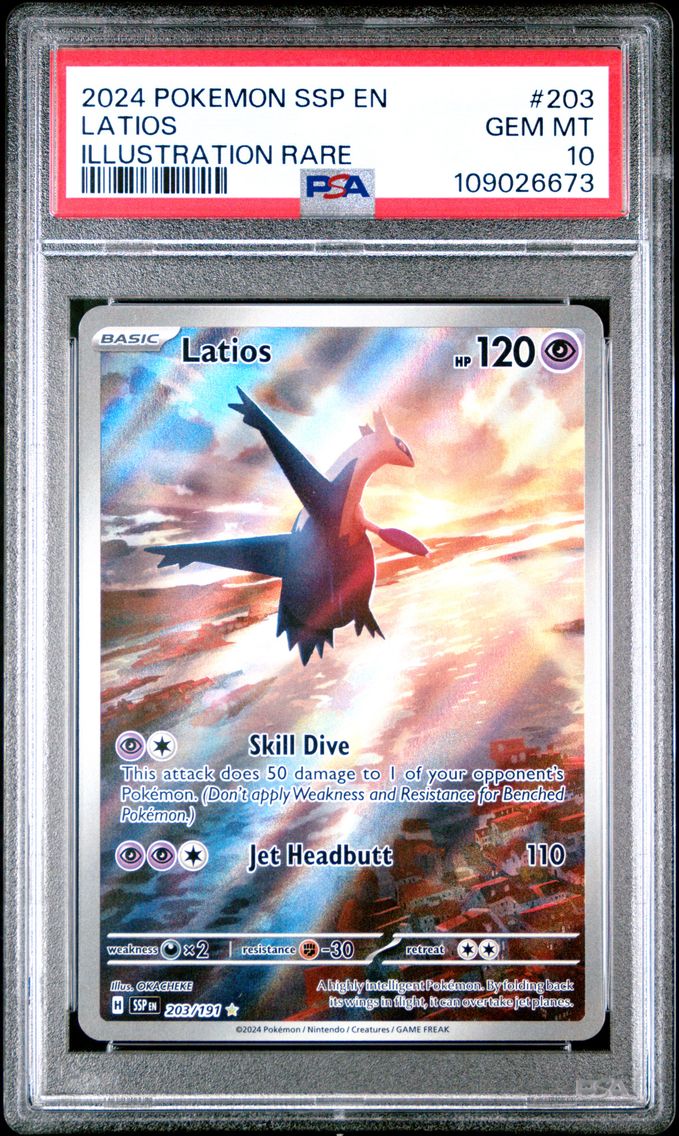 2024 #203 Latios PSA 10 Ssp EN-Surging Sparks