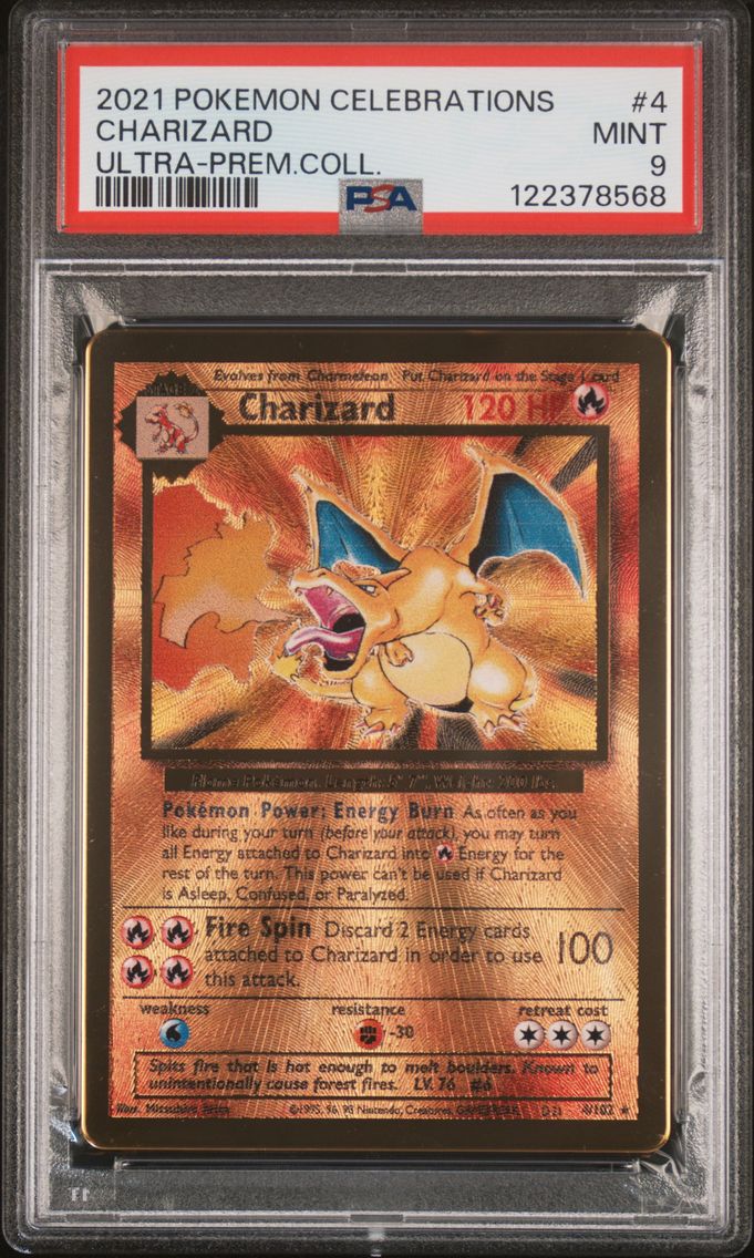 2021 #4 Charizard PSA 9 Celebrations Ultra-Premium Collection Pokemon