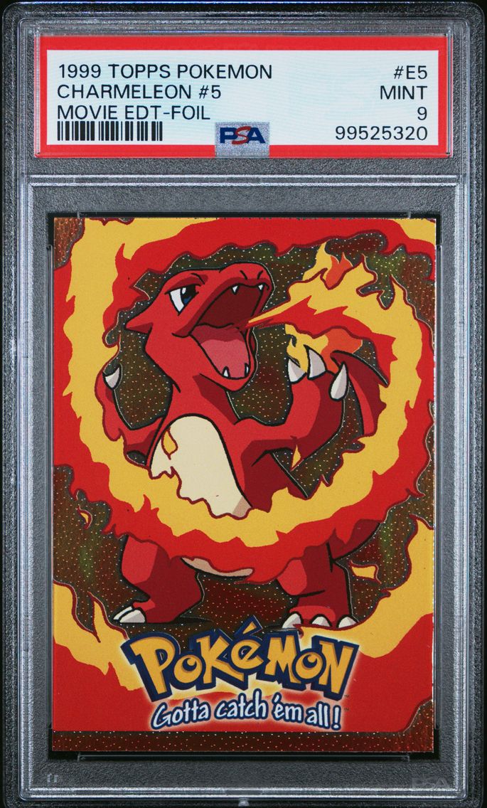 1999 #E5 Charmeleon #5 PSA 9 Topps the Movie Edt