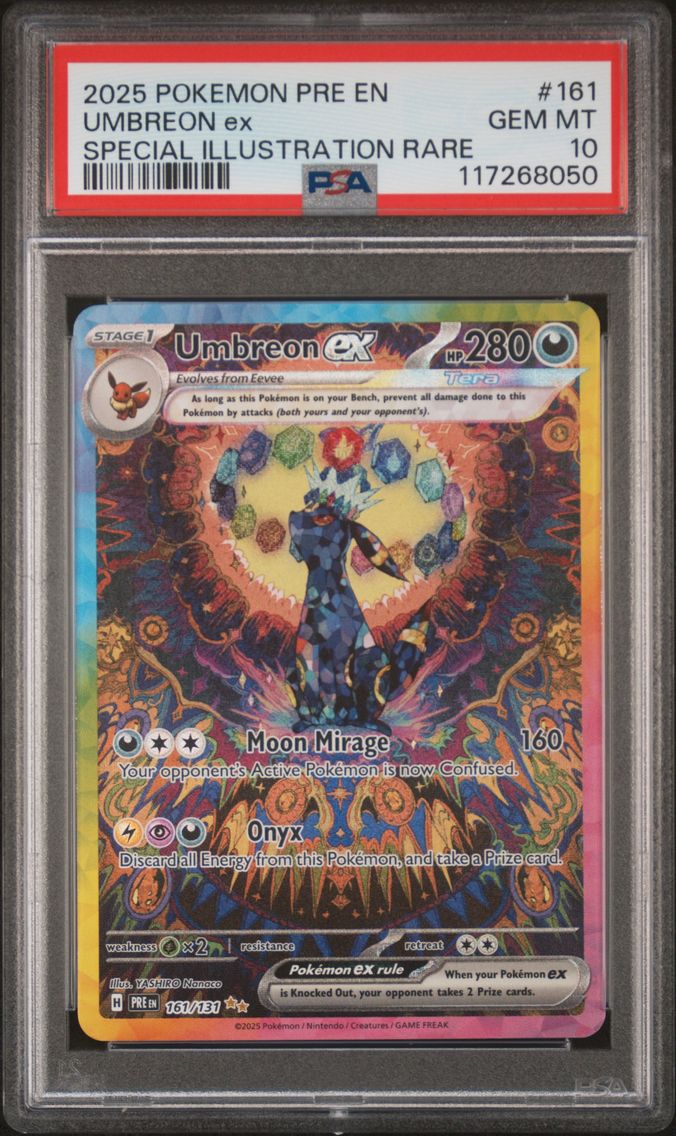 2025 #161 Umbreon EX PSA 10 Pre EN-Prismatic Evolutions