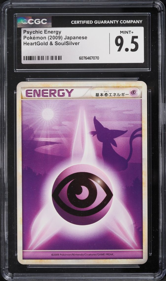 2009 Pokemon Japanese HeartGold & SoulSilver Psychic Energy CGC 9.5 MINT+