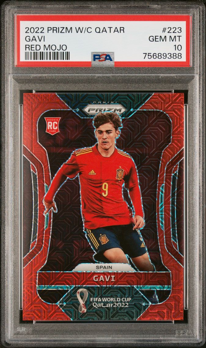 2022 #223 Gavi PSA 10 Panini Prizm World Cup Qatar