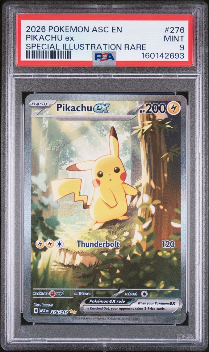 2026 #276 Pikachu EX PSA 9 Asc EN-Ascended Heroes