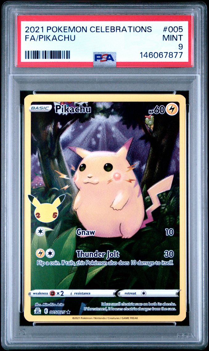 2021 #005 Full Art/Pikachu PSA 9 Celebrations