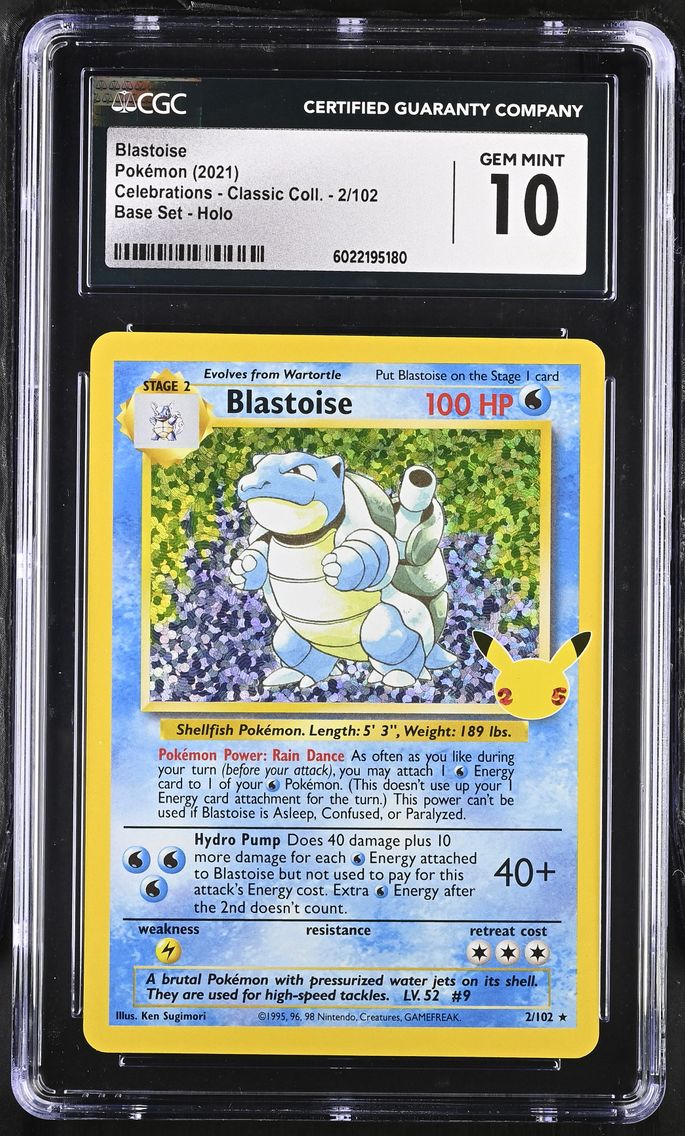 2021 #2 Blastoise CGC 10 Celebrations - Classic Collection - English
