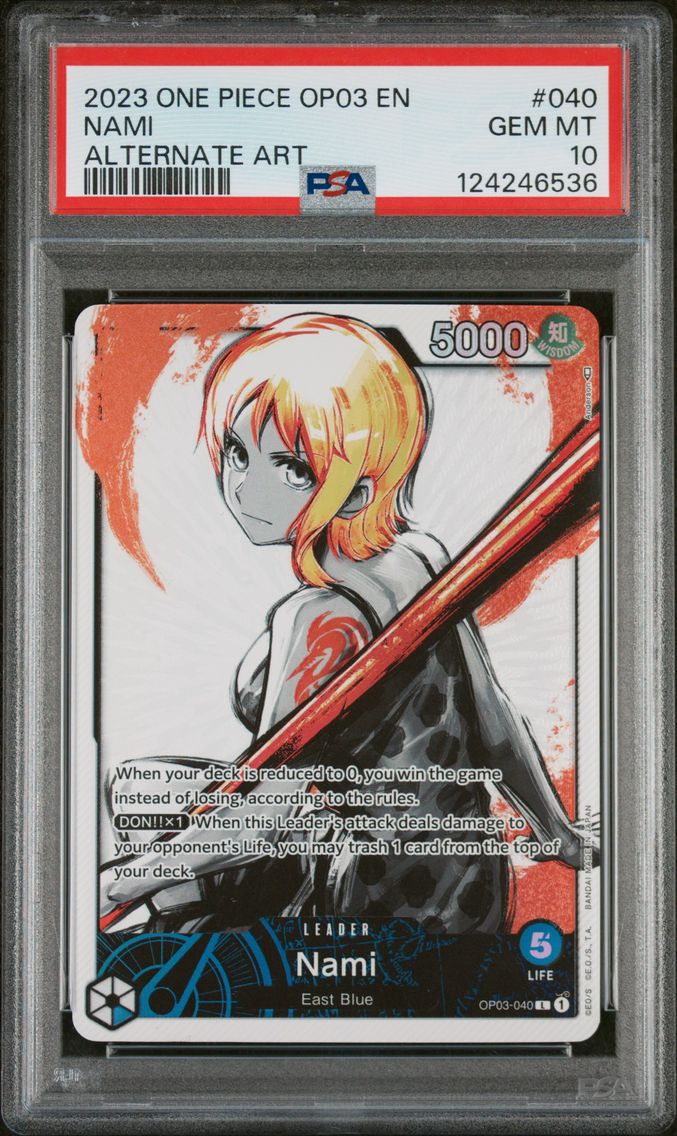 2023 #040 Nami PSA 10 One Piece OP03-Pillars of Strength