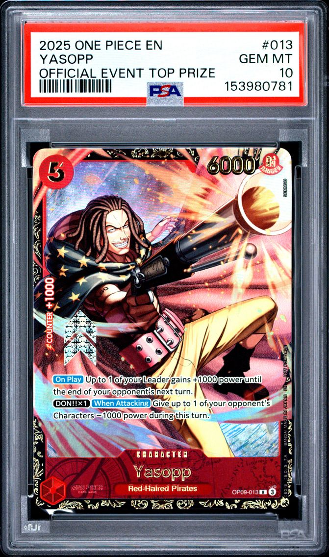 2025 #013 Yasopp PSA 10 One Piece Promos