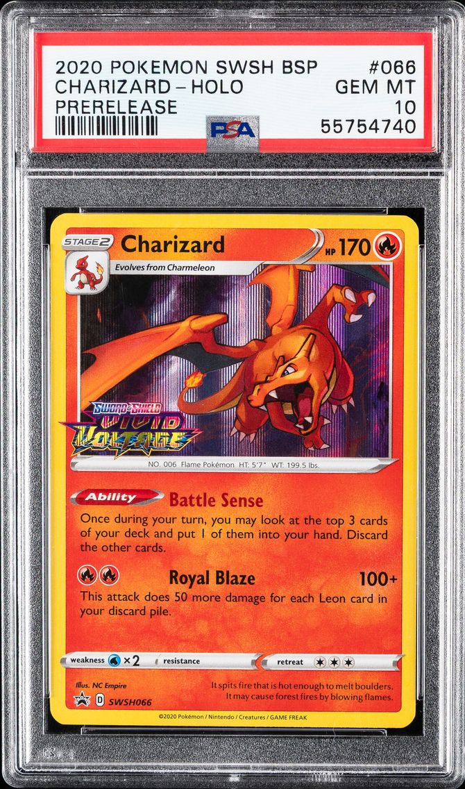2020 #066 Charizard-Holo PSA 10 Swsh Black Star Promo Pokemon