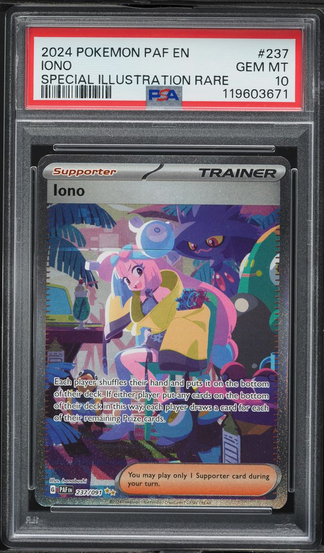 2024 #237 Iono PSA 10 Paf EN-Paldean Fates Pokemon