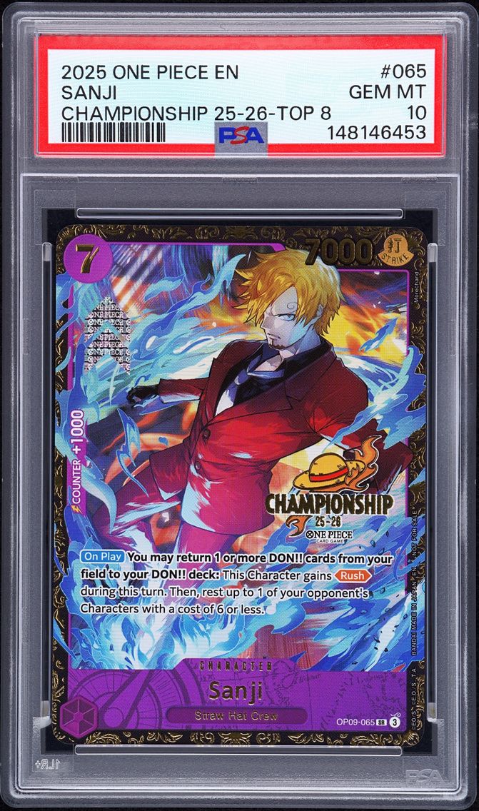 2025 #065 Sanji PSA 10 One Piece Promos