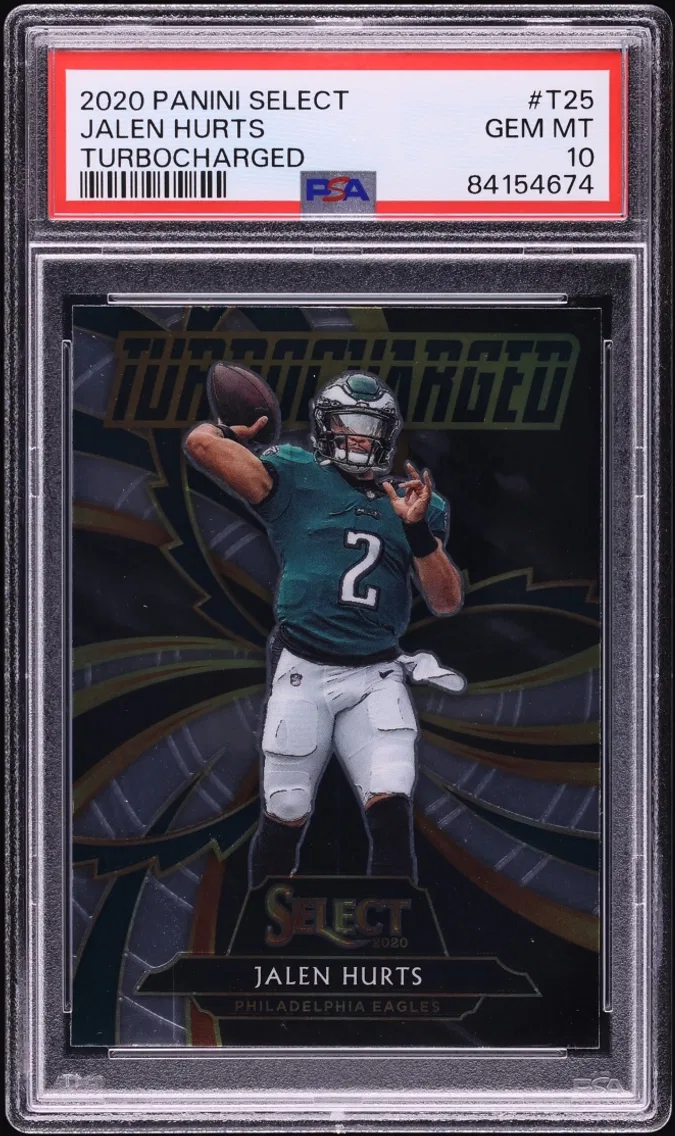 2020 #T25 Select Turbocharged Jalen Hurts ROOKIE GEM MINT PSA 10