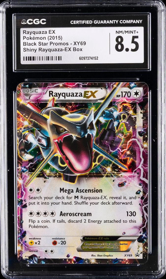 2015 #XY69 Rayquaza EX CGC 8.5 XY Black Star Promos Pokemon