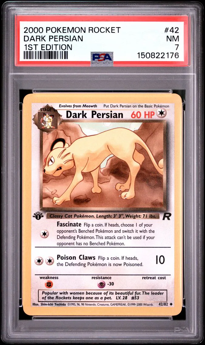 2000 #42 Dark Persian 1st Edition PSA 7 Rocket