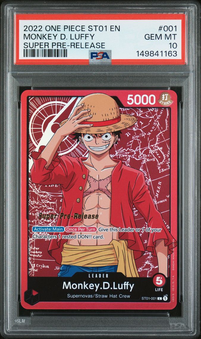 2022 #001 Monkey D. Luffy PSA 10