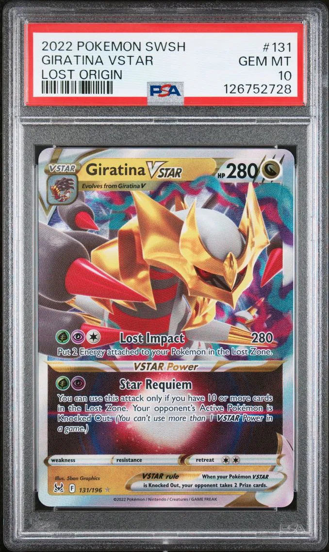 2022 #131 Giratina Vstar PSA 10 Sword & Shield Lost Origin