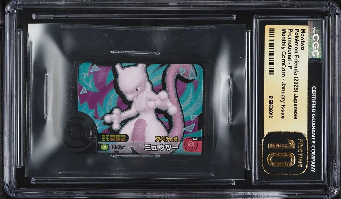 2025 Pokemon Japanese Frienda Promo Monthly CoroCoro January Issue Mewtwo #P CGC 10 PRISTINE