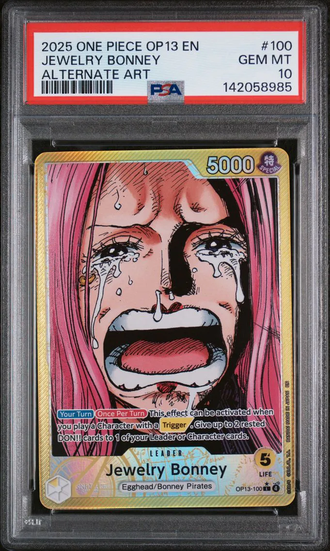 2025 #100 Jewelry Bonney PSA 10 One Piece OP13-Carrying on His Will