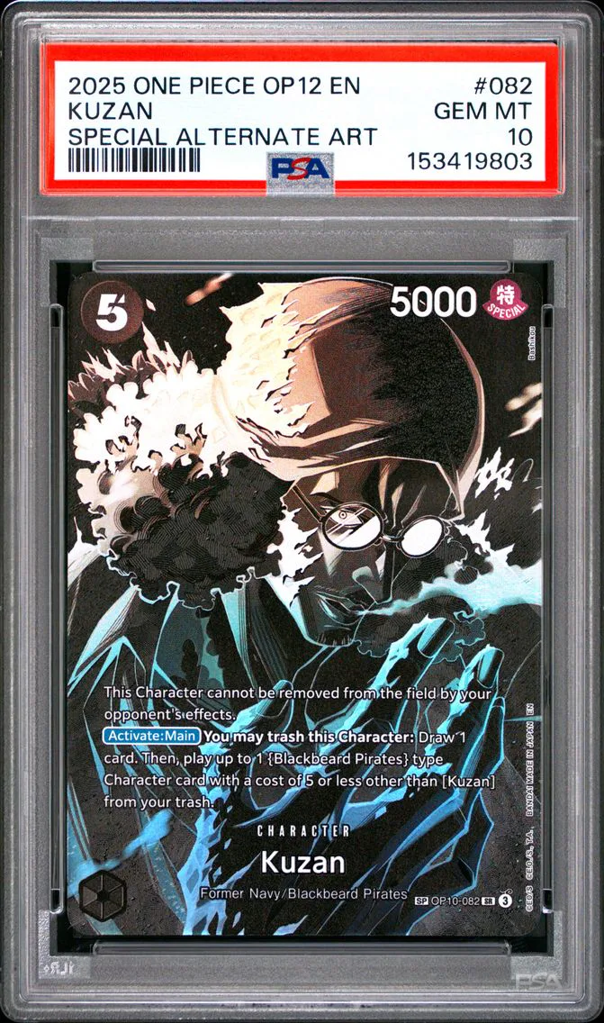 2025 #082 Kuzan PSA 10 One Piece OP12-Legacy of the Master