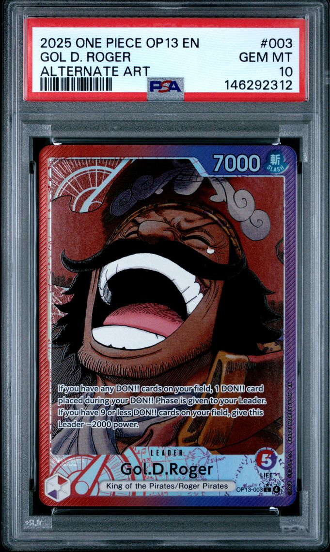 2025 #003 Gol D. Roger PSA 10 One Piece OP13-Carrying on His Will