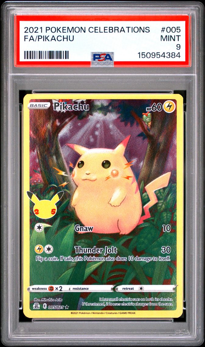 2021 #005 Full Art/Pikachu PSA 9 Celebrations