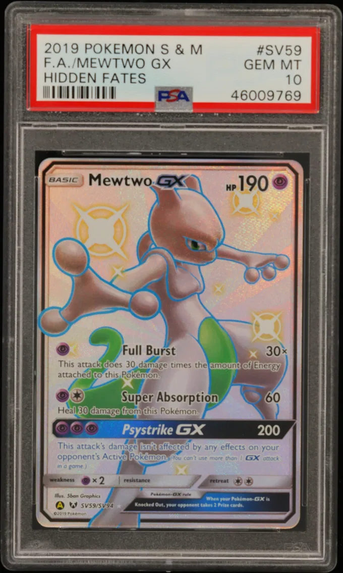 2019 #SV59 Full Art/Mewtwo GX PS
