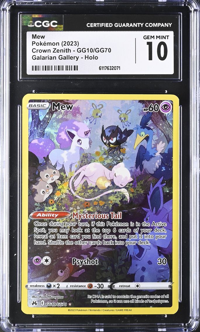 2023 #GG10/GG70 Mew CGC 10 Crown Zenith - English
